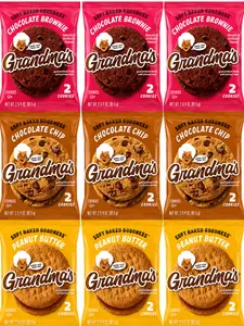 Soft Baked -Grandma's Cookies- Variety Pack-9 Pack or 12 Pack  2.5oz Bags | NYC Bodega Cookies | Chocolate Brownie, Chocolate Chip & Peanut Butter Cookies | 9 Pack or 12 Pack – NY Snack Pantry