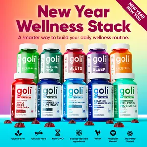 Goli New Year Wellness Stack - Hand Picked 10 Best Sellers - Gluten-Free, Vegan, Plant-Based, Non-GMO & Gelatin-Free Goli New Year Wellness Stack - Hand Picked 10 Best Sellers - Gluten-Free, Vegan, Plant-Based, Non-GMO & Gelatin-Free