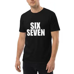 Minimalist Number Graphic T Shirt Men Women Cotton Black Tee Simple Text Print Aesthetic Streetwear Casual Trendy TikTok Viral Top Clean Design Soft Comfortable Unisex Daily Wear Gift Idea