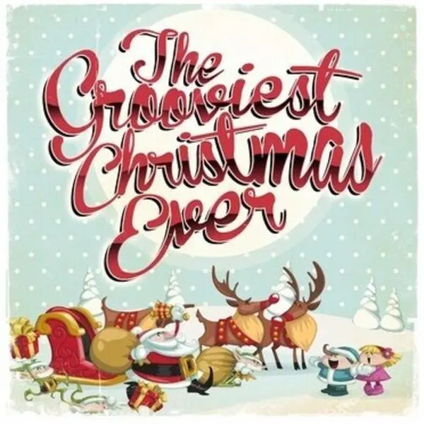 Various Artists - The Grooviest Christmas Ever Holiday CD - English Xmas Vocal Songs, Music, Santa Claus/Jingle Bells Themed Audio Compact Disc, Essential Media Mod