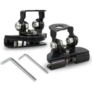 2PCS LED Light Bar Mounting Brackets, Universal Hood Light Mounts, Adjustable Ditch Light Brackets, Work Light Mount Bracket Auxiliary Lighting Accessories for Off Road Truck Car