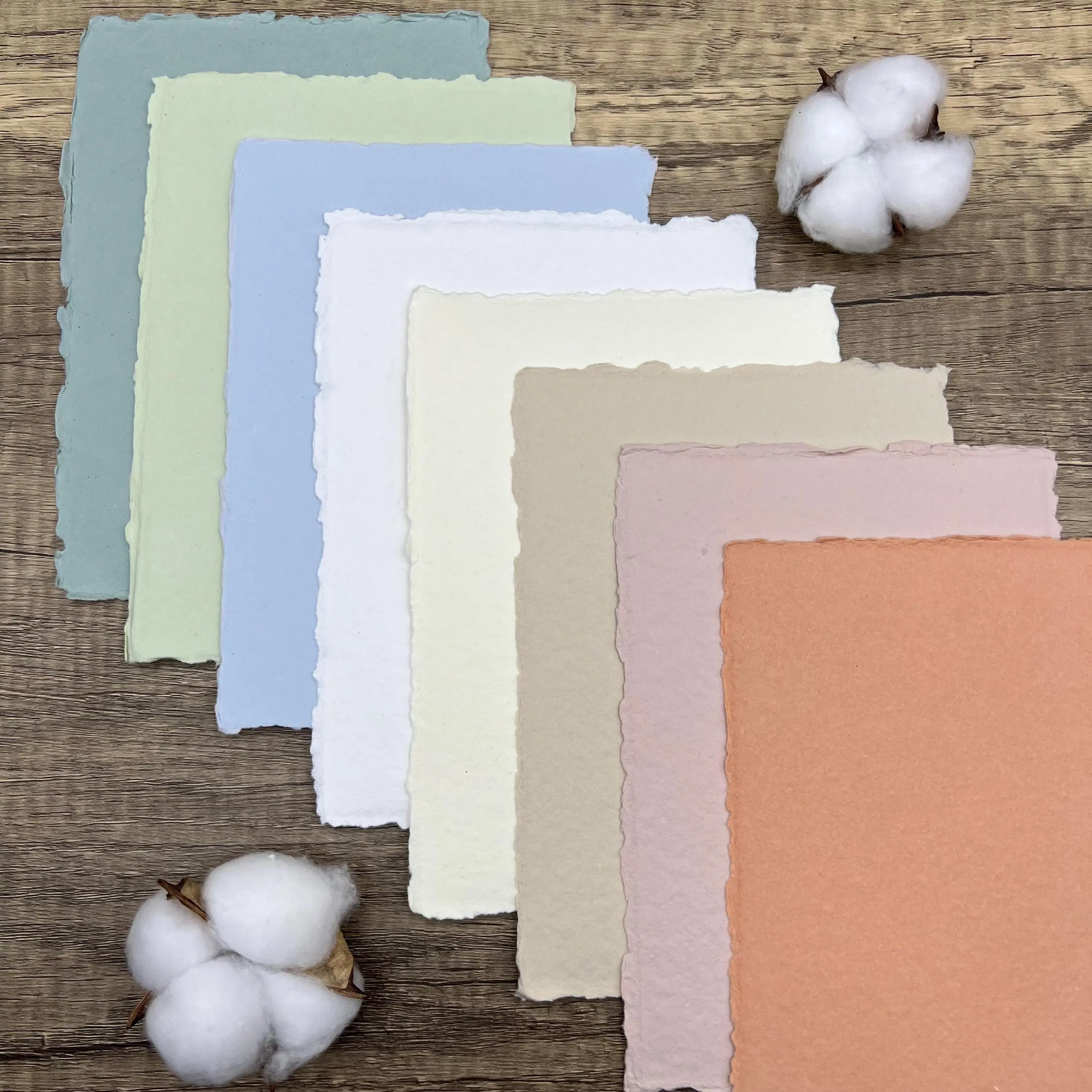 Handmade Cotton Paper Sampler - Assorted Colors