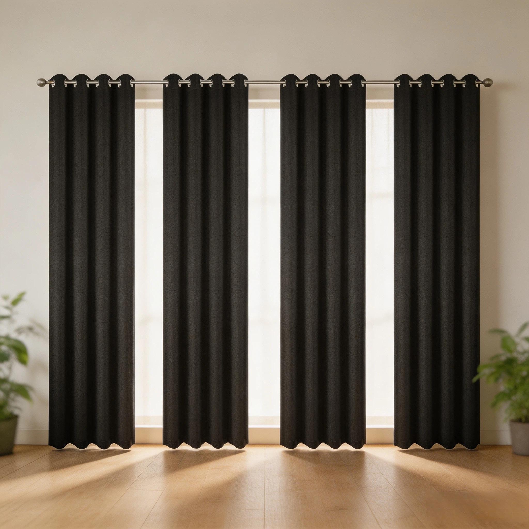 2 Panels Linen Blackout Curtains ,Formaldehyde‑Free & Odor‑Free, Soft Fabric, Natural Drape, Wrinkle-resistant, 2 Panels Set, Luxury Curtains ,Home Decor,for Living Room & Bedroom