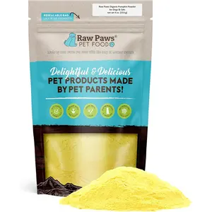 Organic Pumpkin Powder for Dogs & Cats (4-Ounce) - Made in USA - Fiber for Healthy Stool, Diarrhea & Constipation Relief - Dried Pumpkin Dog Food Topper