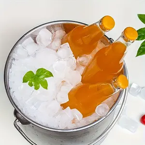 Stainless Steel Ice Bucket with Handle, Durable Ice Bucket Set for Parties, Bars, Outdoor, Home & Commercial Use, Beverage Cooler, Home Bar Accessories