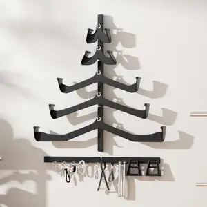 Lat Pull Down Bar Storage Rack Wall Mount,Gym Storage Wall Organizer for Lat Pulldown Attachments Cable Attachment, Gym Accessories, Workout Equipment, Home Gym Fitness Wall Storage Rack