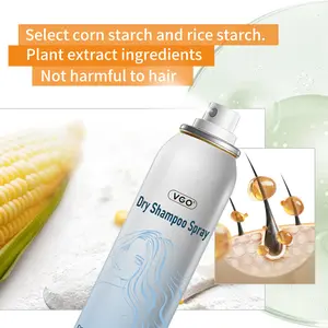 VGO-Dry Shampoo Spray 150ml/5.07 oz - Oil Control and Volumizing Haircare Instantly Refreshing Hair Gentle Comfort Cleanser for Healthy Scalp