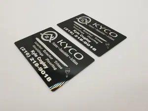 LightFormed Anodized Aluminum Business Cards Custom