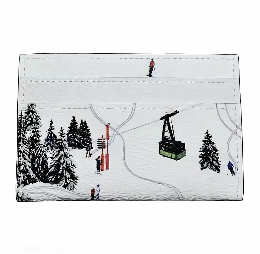 Unisex themed card holder - high-quality men's wallet accessory, includes all logos, suitable as a gift, beautifully packaged.