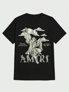 Men's Casual Summer Short Sleeve T-Shirt with Unique Print, Lightweight and Breathable Fabric for Daily Wear, Stylish Graphic Tee for Any Occasion