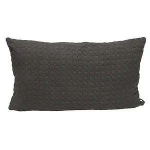 Parkland Collection PILN21619P Parkland Collection Transitional Solid Gray Rectangle 14' x 26' Pillow
