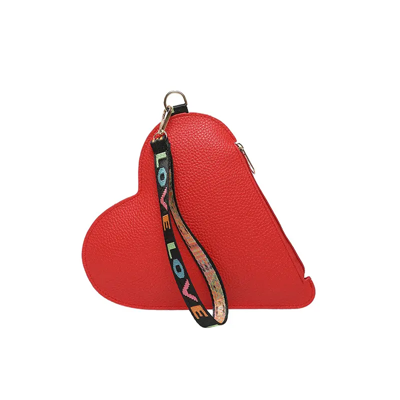 Elegant Heart Shape Crossbody Bag for Women Stylish Shoulder Handbag with High Quality Texture Sweet Design Daily Use Purse