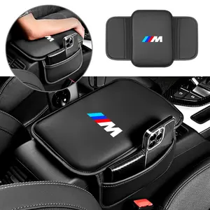 Leather Car Armrest Box Mat Cushion Storage Bag, Compatible with Bmw Models E46 E90 E60 F30 F10 E39 E36 F20 G30 G20 E87 E92 E91 E3, Car Accessories