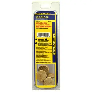Eazypower 39455 0.75 in. Flat Head Oak Plug- 8 Piece