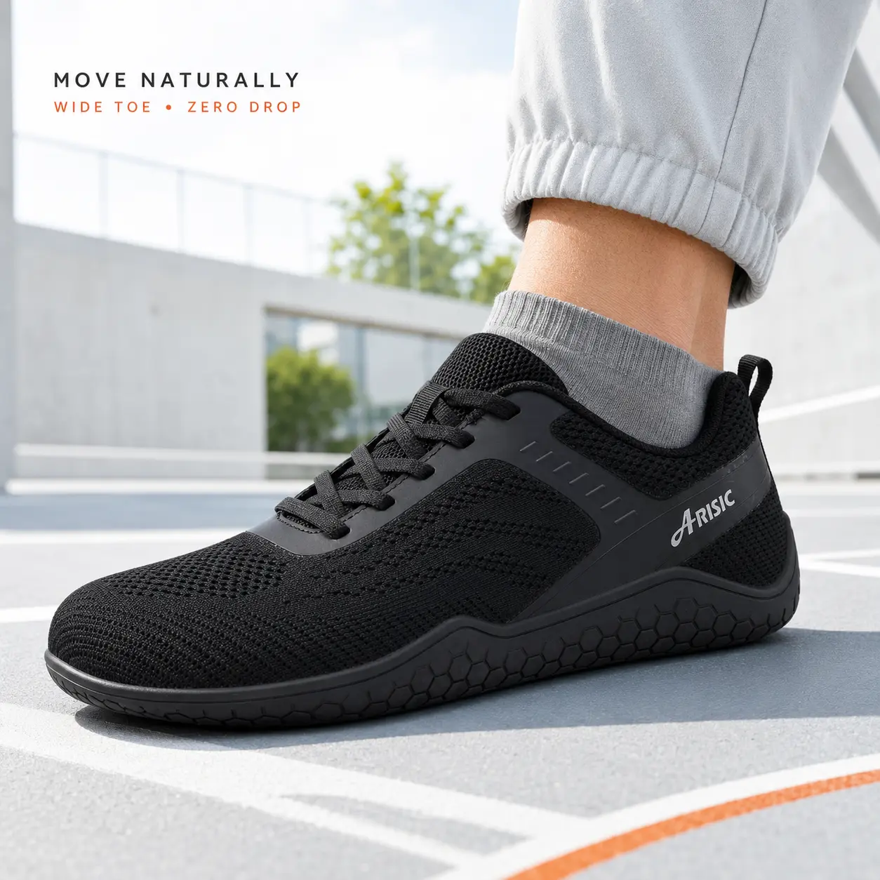 2026 Unisex Barefoot Running Shoes - Wide Toe Box, 0-Drop Design, Breathable Knit Upper, Slip-Resistant Flexible Sole for Walking, Outdoor Activities, running shoes, gym shoes, running shoes women