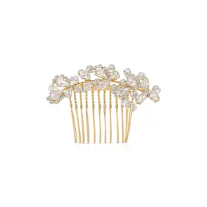 Ettika Princessa Hair Comb Elegant Decorative Accessory for Weddings Parties Everyday Wear with Durable Zinc Steel Construction