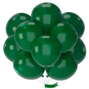 PartyWoo Dark Green Balloons 20 pcs 18 Inch Large Big Jumbo Giant Hunter Emerald Forest Green Latex Helium Balloons for Graduation Christmas Mardi Gras Birthday Party Decorations Green-Y56