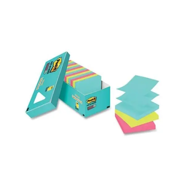 Super Sticky Pop-Up Miami Notes & Pad, Multi Color - Pack of 1620