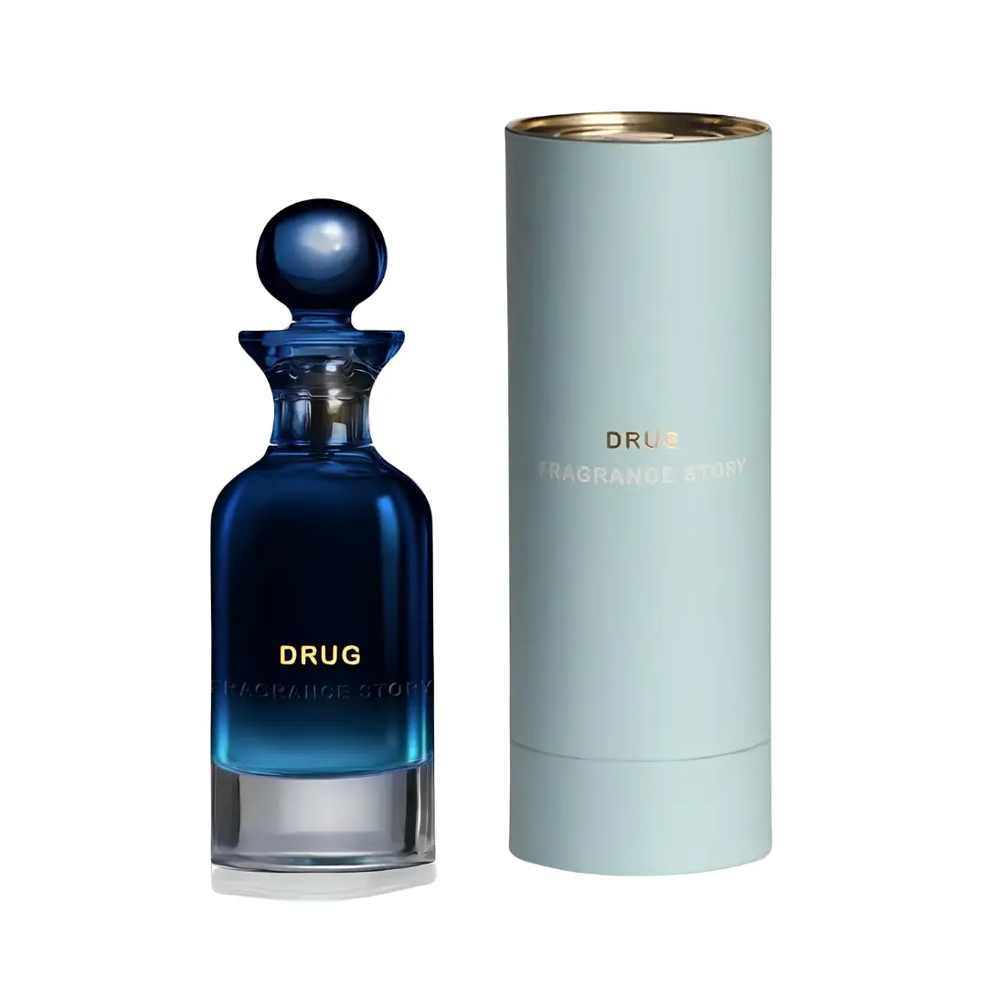 Fragrance Story Drug Eau De Parfum 3.4 oz for Men | Woody Aquatic Fragrance