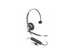 Poly EncorePro 715 USB-A Monoaural Headset TAA - Mono - USB Type A - Wired - 150 Hz to 6.80 kHz - On-ear, Over-the-head - Monaural - Supra-aural - 7.15 ft Cable - Noise Canceling - Black -   783N5AA