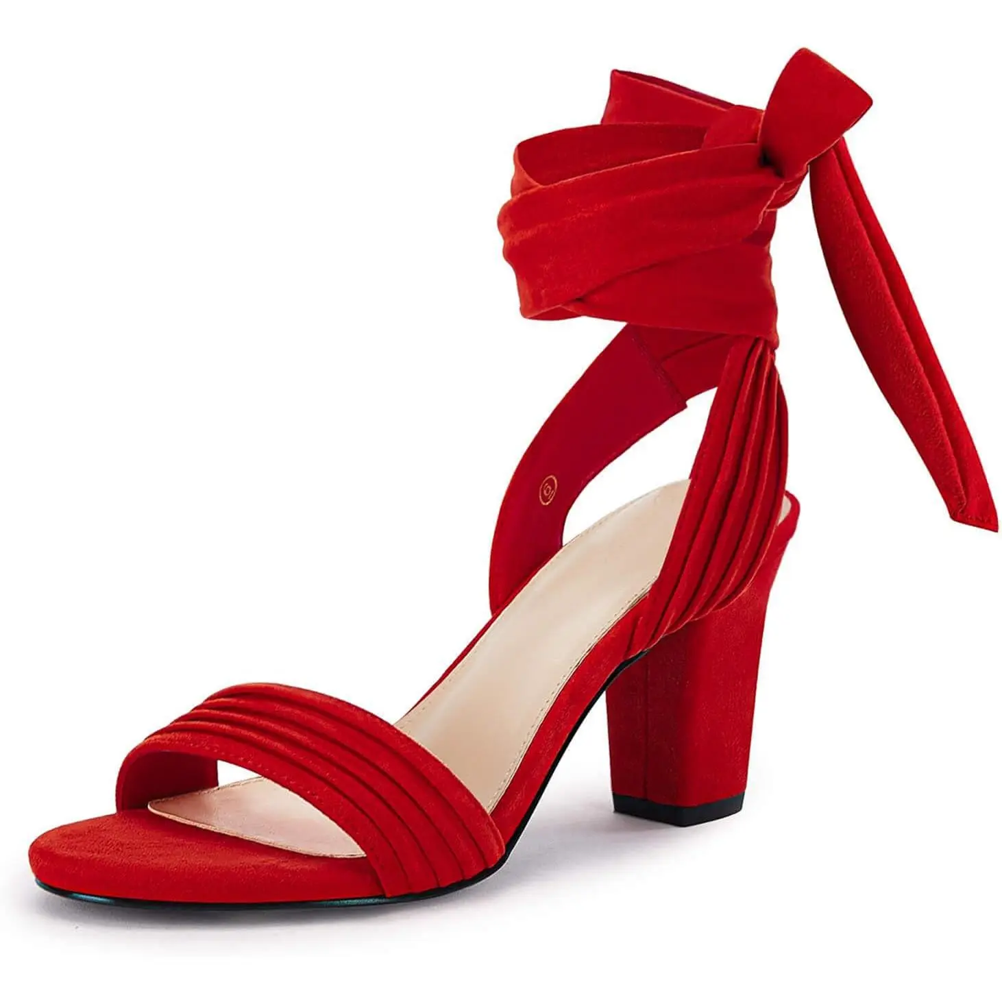 Coutgo Womens Strappy High Heels Chunky Heeled Sandals Bow Tie Lace Up Open Toe Pumps Dress Wedding Comfortable Shoes Coutgo Womens Strappy High Heels Chunky Heeled Sandals Bow Tie Lace Up Open Toe Pumps Dress Wedding Comfortable Shoes
