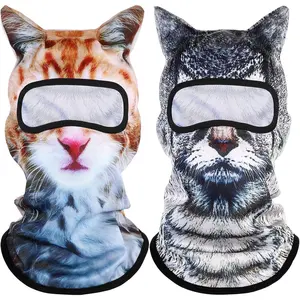 3D Cat Ski Mask Dog Balaclava Sheisty Winter Breathable Face Cover for Skiing Snowboarding Motorcycle Riding