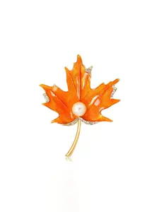 Maple Leaf Brooch Pin Unisex Fashion Accessory, Versatile Clothing Decoration for Men and Women, Stylish Outerwear Jewelry, Exquisite Brooch
