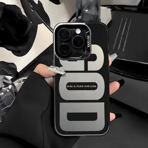 "God Has A Plan" Customized TPU Shockproof Smartphone Case, Slim-Fit Ultra-Thin Protective Cellphone Casing, Soft Unique Handheld Phone Accessory for iPhone 11-17 Pro Max Plus (Mobile Phone Protection Accessory)