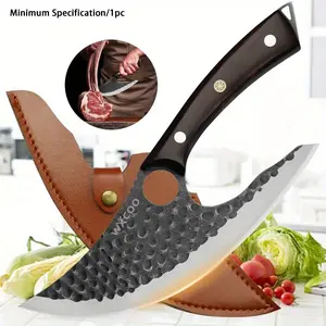 1PC Stainless Steel Handmade Forged Knife Sharp Multipurpose Chef Knife for Cooking Cutting Sashimi Fish Meat Beef Cleaver