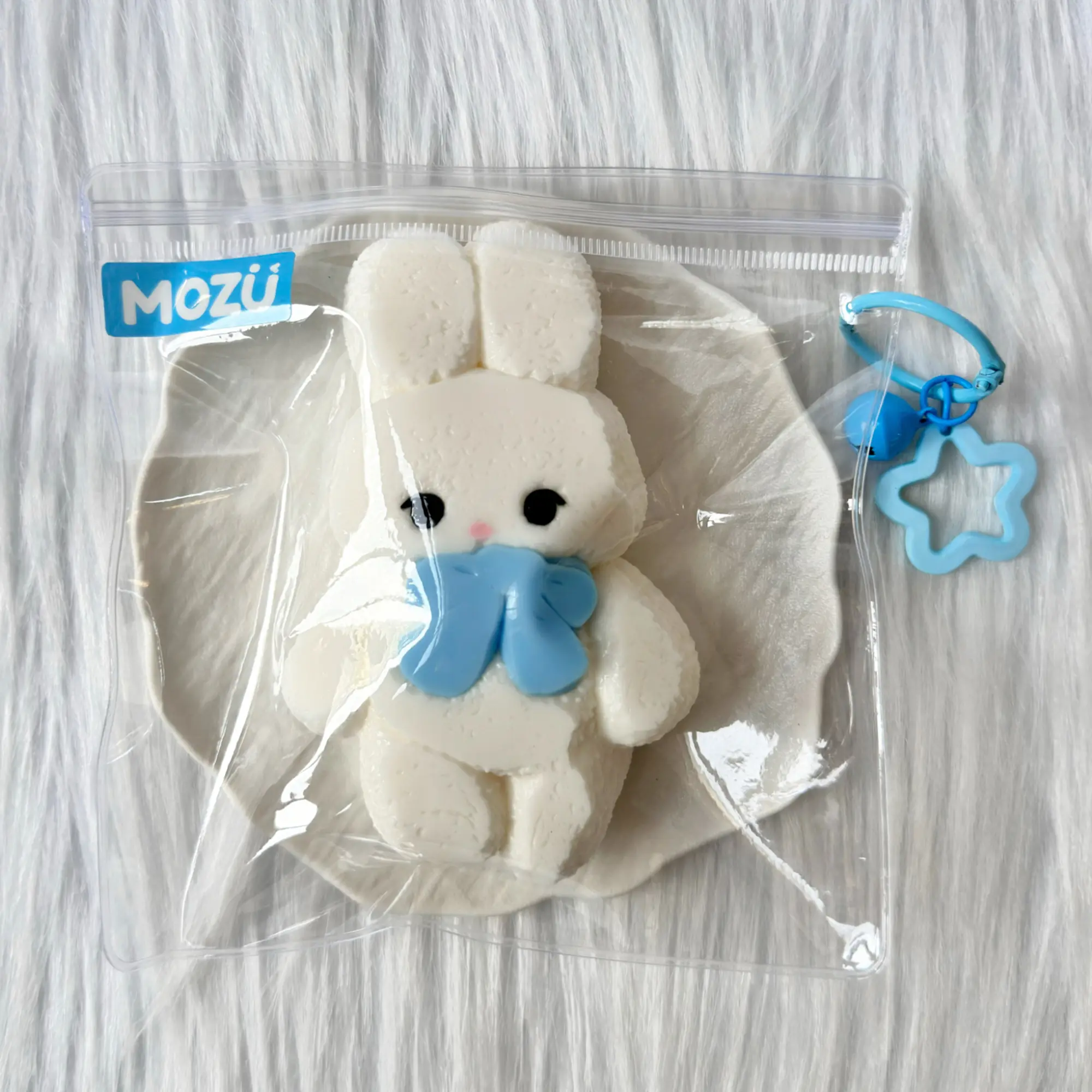 Kawaii Taba Squishy Puffy Bunny Fidget Toy - Whipped Cloud Texture Silicone Stress Relief Toy, 172g, Unisex Christmas & Party Gifting Option, Birthday Gift, Christmas Gifts