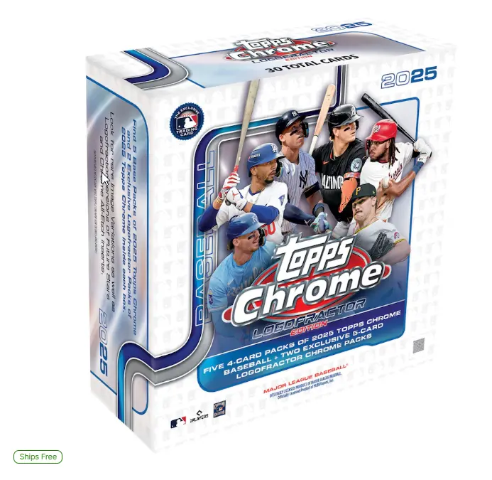 2025 Topps Chrome Baseball Factory Sealed Logofractor Mega Box