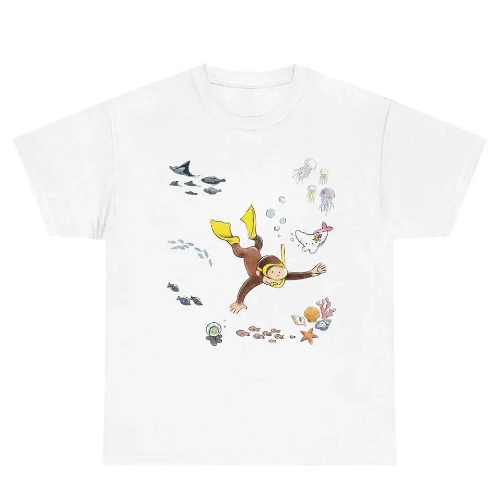 Curious Monkey graphic t-shirt