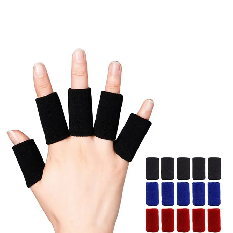 5-Piece Adult Finger Splint Set, Soft Comfort Padding, Pressure Safety, Elastic Breathable, Thumb Protector, Ideal for Basketball, Volleyball, Baseball