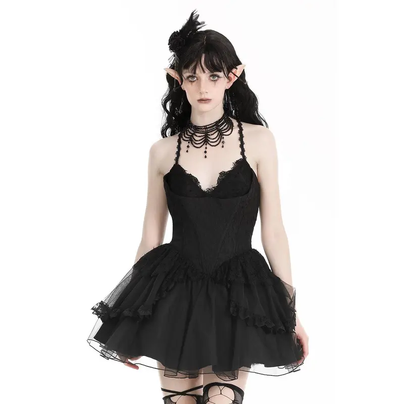 black coquette dress Dark Coquette Aesthetic Clothing