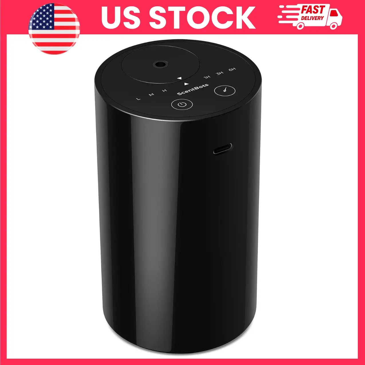 Waterless Essential Oil Diffuser Battery Operated Portable Aromatherapy Diffuser 20mL Nebulizing Aroma Machine for Home Office Car Travel Mini Scent Air Diffuser Rechargeable USB-C Aromatherapy Diffuser for Room Relaxation Spa Wellness Gift Seasonal
