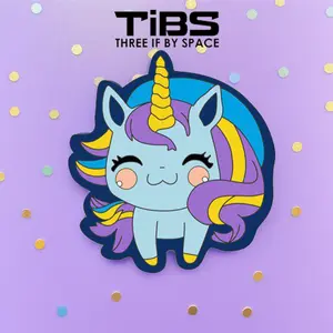 TiBS Chibi “Unicorn” Hard Enamel Pin