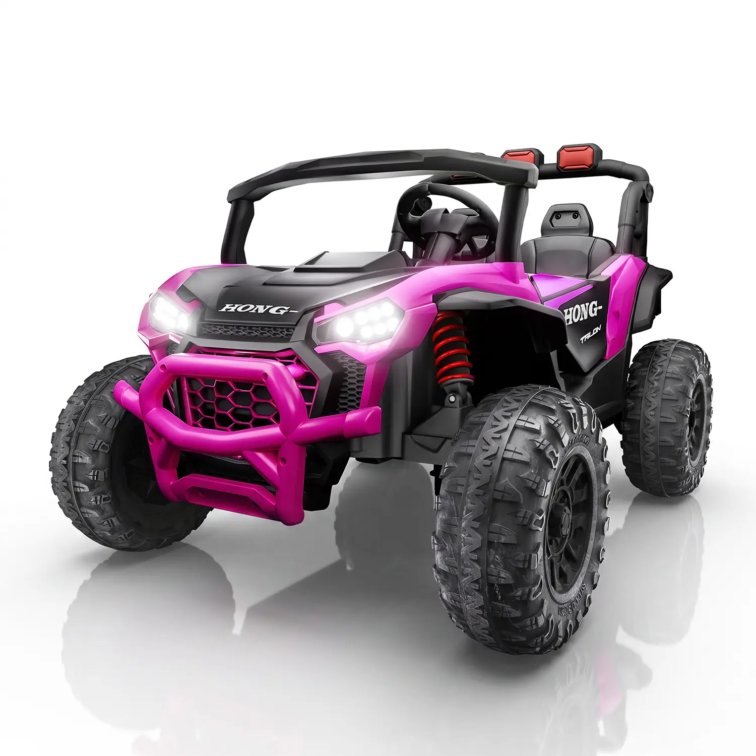 TCARAIWEN 24V Electric Car for Kids,Kids UTV, Ride on UTV with Parent Remotes/Safety Belts/3 Speeds/Double Open Doors/Horn/Music/Bluetooth/LED Aged 8-13 Years