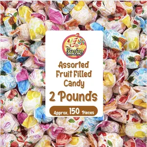 Fruit Filled Hard Candy - Assorted 2 Pounds Bulk Bag (Approx. 150 Pieces), Arcor Bon Bon Fruitfuls candy, Individually Wrapped Hard Candy