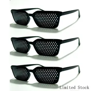 UV400 Pinhole Sunglasses – Vision Training & Eye Care for Long Screen Hoursblack pinhole glasses, unisex, minimalist, lightweight, trendy