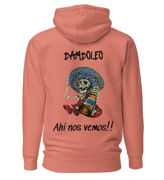 Bamboleo Unisex Hoodie Red/White/Grey/Bone Fitted Casual Winter Medium Length 100% Cotton Face 65% Cotton 35% Polyester Front Pouch Pocket Matching Flat Drawstrings 3-Panel Hood Women's Streetwear