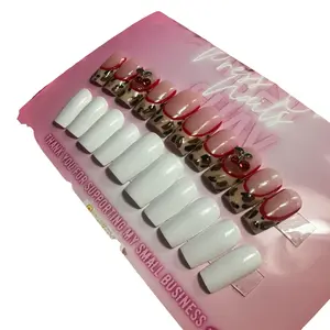 GEL Cherries on top press on nails (TOP SET ONLY)
