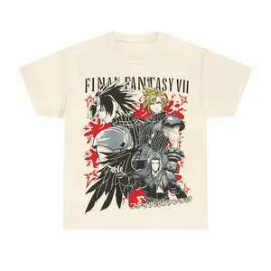 Final Fantasy Gift For Fans Chibi Character Gaming T Shirt