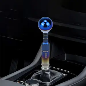 New Car Gear Shift Handle Extender Kit, Aluminum Alloy Extension Rod M10x1.5, Adjustable Gear Lever Set for Auto Modification, Shift Knob