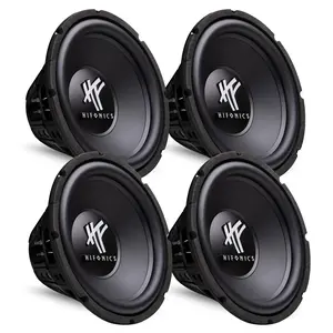 4) HIFONICS HFX12D4  12" 2400W Car Audio DVC Subwoofers Power Bass Subwoofers