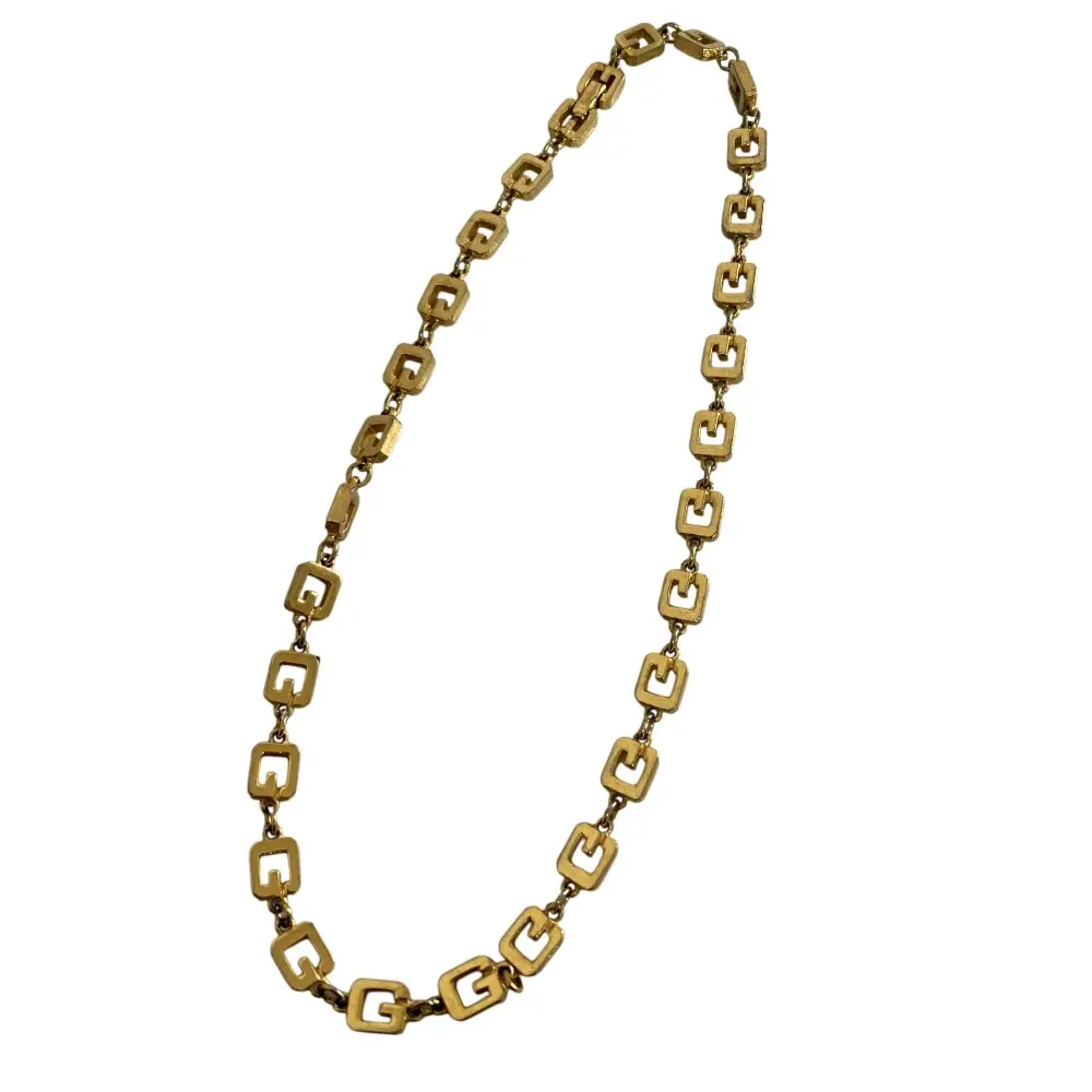 Pre-owned GIVENCHY Other Small Leather Goods G Logo Necklace