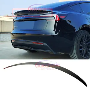 FITS 2024-2025 TESLA MODEL 3 HIGHLAND GLOSS BLACK DUCKBILL REAR TRUNK SPOILER WING