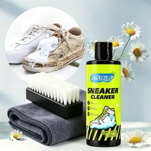 Shoe Cleaner Kits (6.76 oz), Shoe Cleaner With Shoe Brush And Shoe Cloth, Sneaker Care, Ideal For Footwear, Full Grain Leather, Rubber