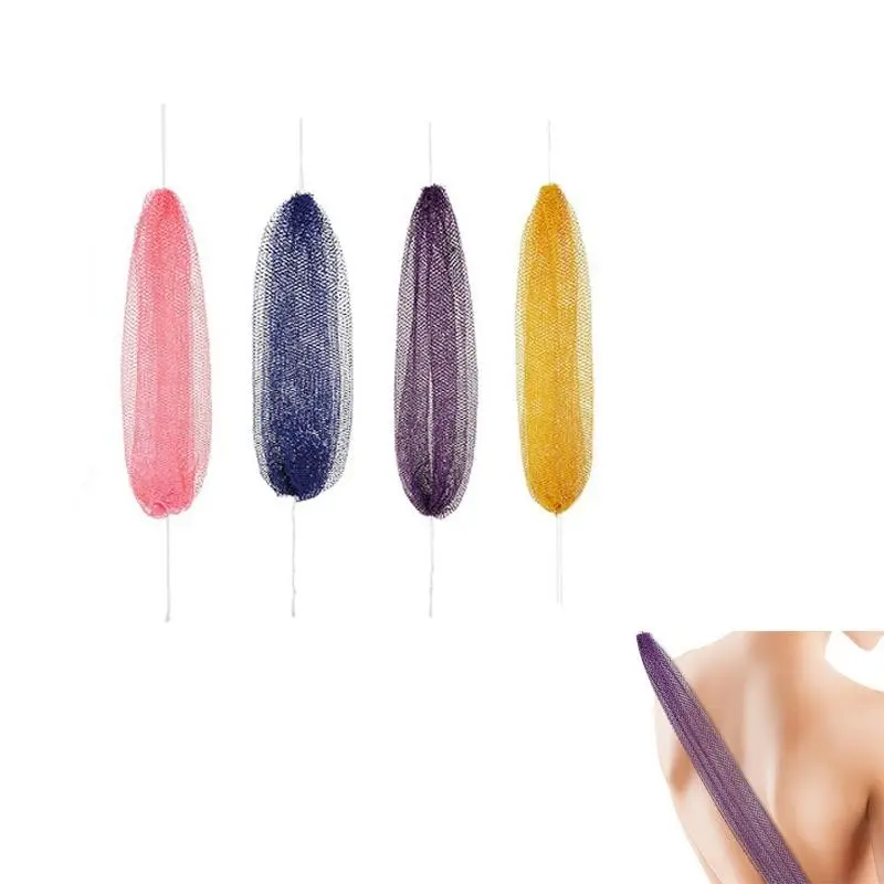Back Exfoliating Towel, African Exfoliating Net, Genuine Quality, Breathable Hygienic Quick-Dry, Elastic Long Rope Bath Towel, Exfoliating Bath Tool