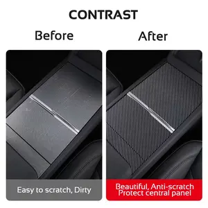 For Tesla Model 3 Highland 2024 Y Juniper 2025 Center Console Cover Protector Sticker Central Control Panel Film Car Accessories NONE