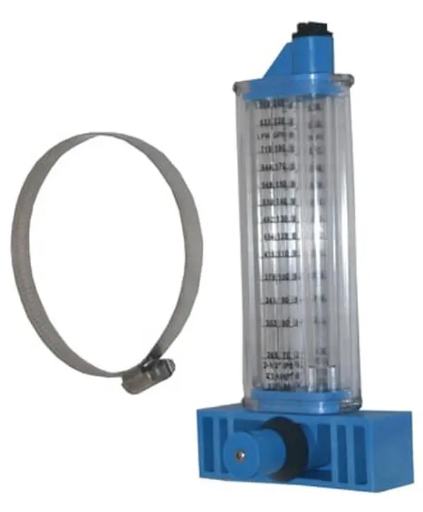 Rola-Chem Flowmeter, Accurate Flow Rates for PVC Pipe with Clamps, 2.5 in., 60-240 Gpm Physical Measuring Instrument for Tools & Hardware Applications